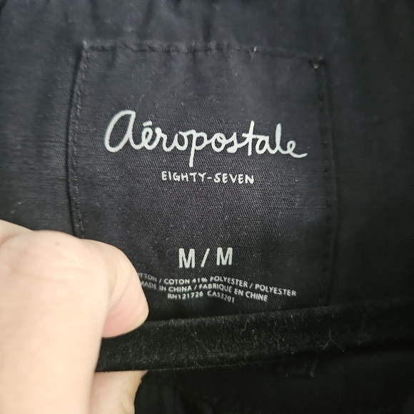 Aeropostale Black Puffer Jacket with Hood - Picture 3 of 7